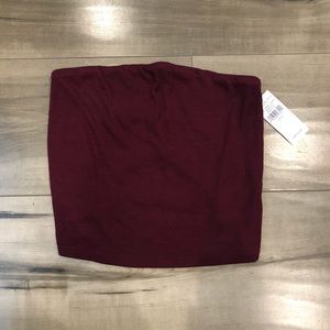 Burgundy Tube Top NWT